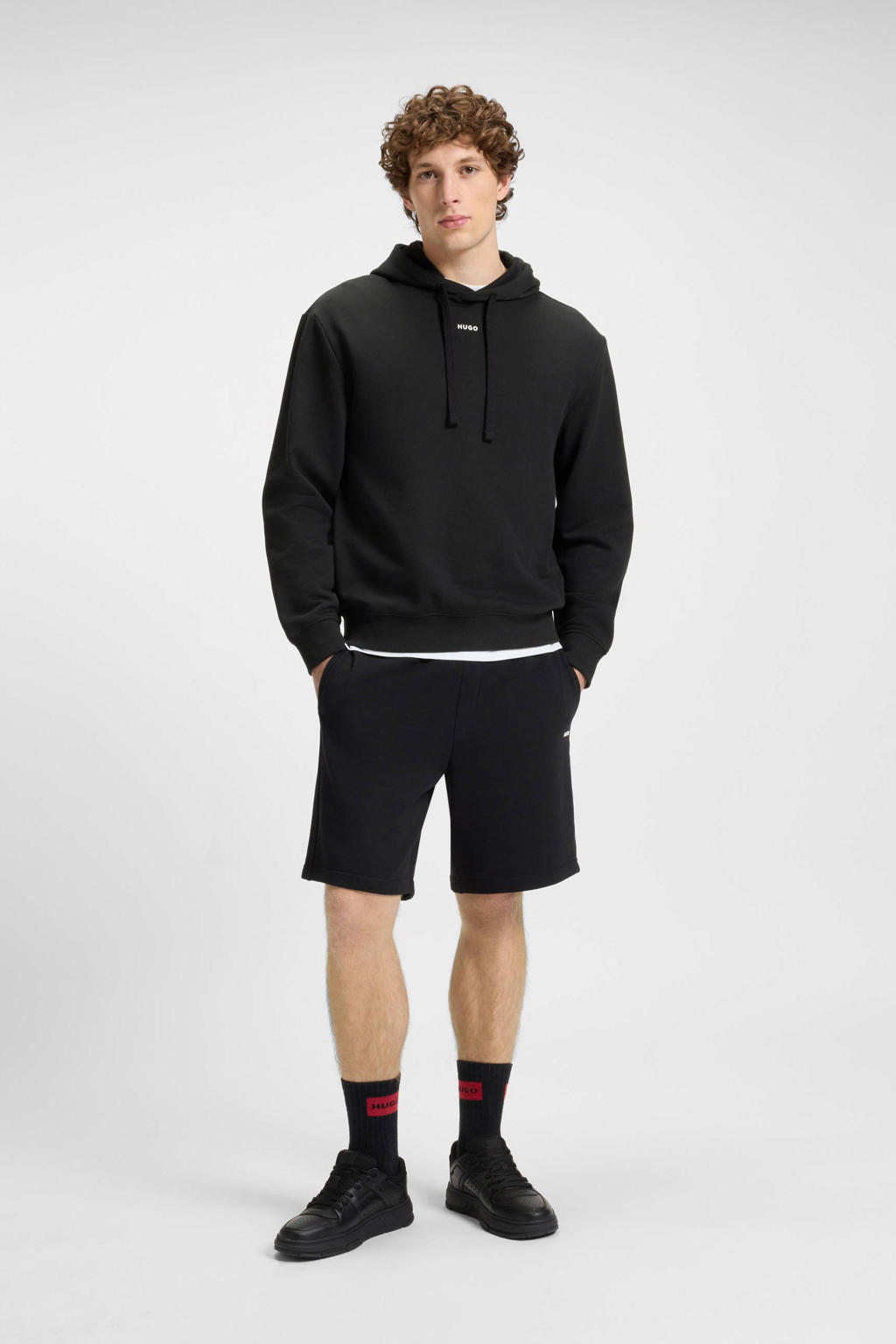 HUGO hoodie zwart