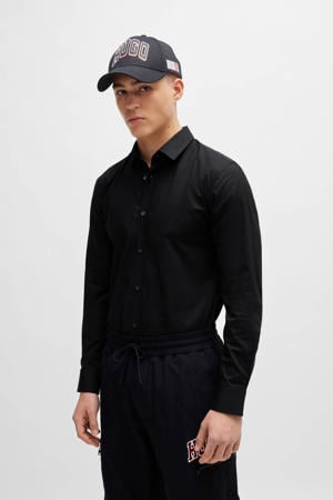 zakelijk super slim overhemd zwart