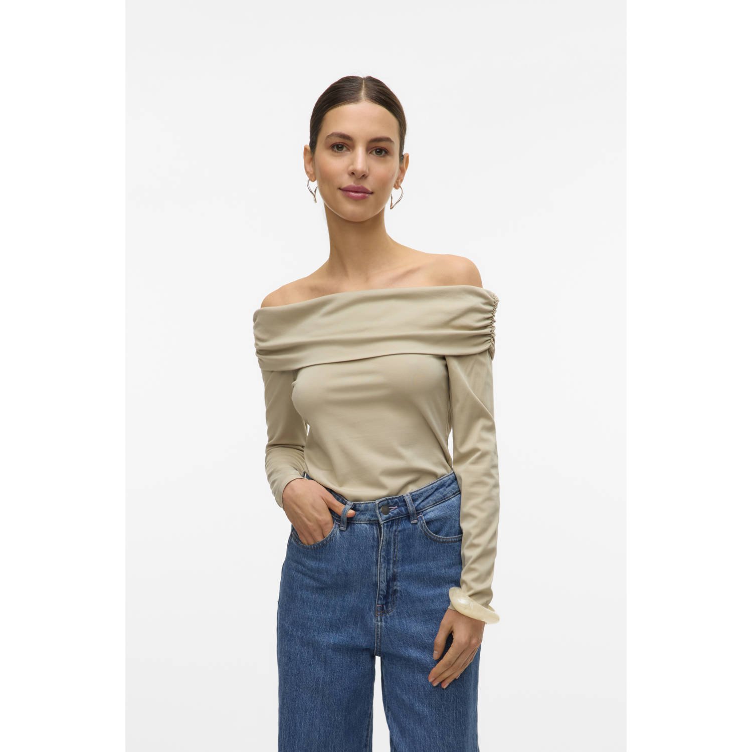 VERO MODA top grijsgroen