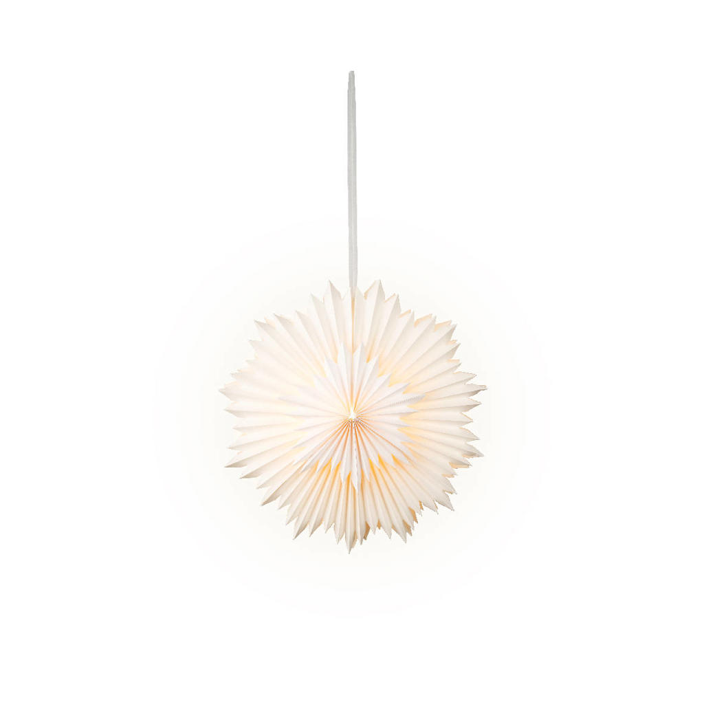Lumineo LED ster papier - binnen - warm wit