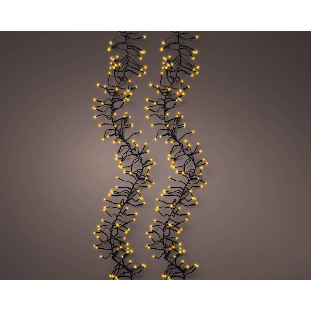 Lumineo cluster kerstverlichting buiten - 1512LED - extra warm wit