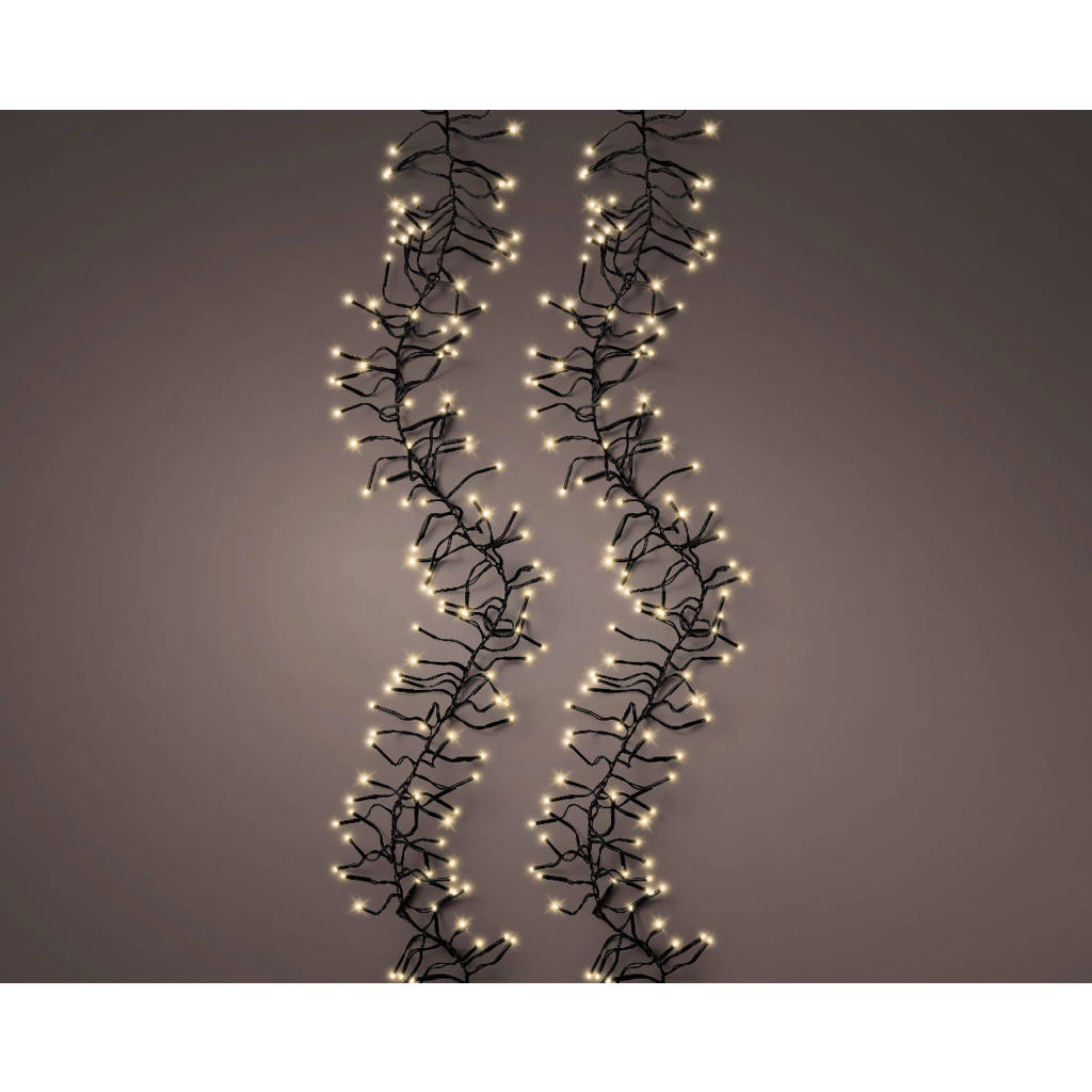 Lumineo cluster kerstverlichting buiten - 1128LED - soft gold