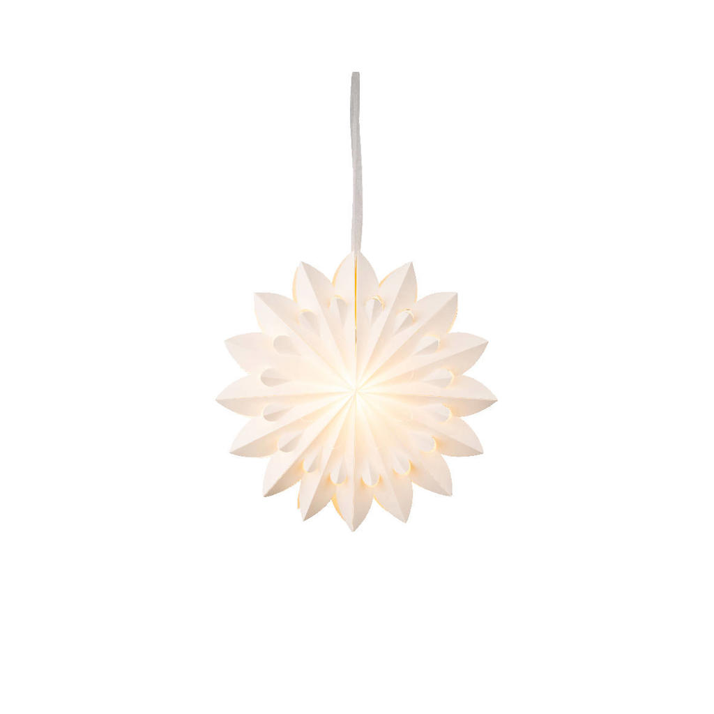 Lumineo LED ster papier - binnen - warm wit