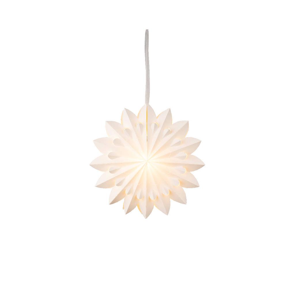 Lumineo LED ster papier - binnen - warm wit