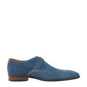 thumbnail: Van Lier Bregenz suède gespschoenen blauw