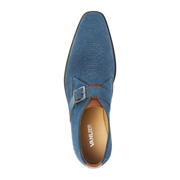 thumbnail: Van Lier Bregenz suède gespschoenen blauw