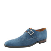 thumbnail: Van Lier Bregenz suède gespschoenen blauw