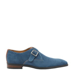Bregenz suède gespschoenen blauw