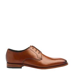 Madison  leren veterschoenen cognac