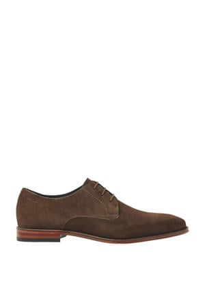 Madison suède veterschoenen bruin