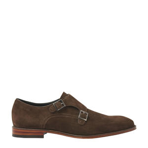 Madison  suède gespschoenen bruin