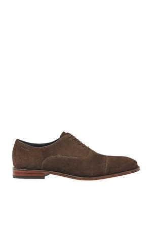 Madison suède veterschoenen bruin