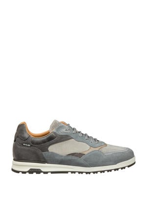 Ravello leren sneakers grijsblauw