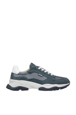Raptor chunky suède sneakers grijsblauw