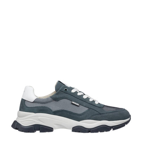 Van Lier Raptor chunky suède sneakers grijsblauw afbeelding