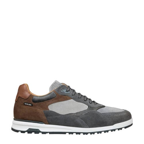 Van Lier Ravello leren sneakers grijs afbeelding