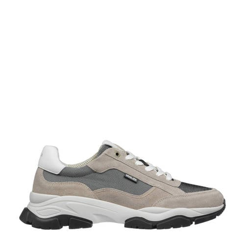 Van Lier Raptor suède sneakers taupe afbeelding