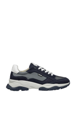 Raptor chunky suède sneakers donkerblauw