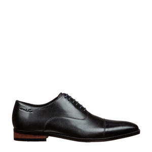 Bregenz  leren veterschoenen zwart