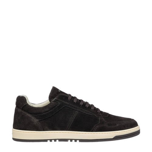 Van Lier Miami suède sneakers donkerbruin afbeelding