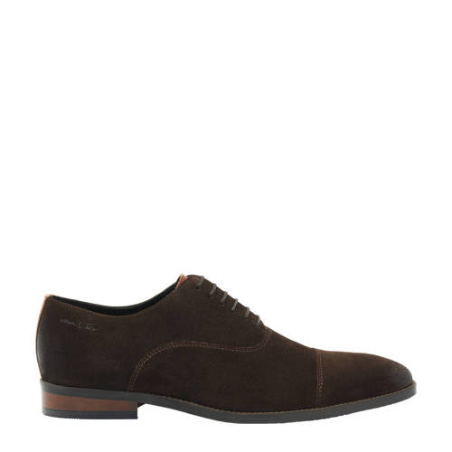 Van Lier suède veterschoenen bruin afbeelding