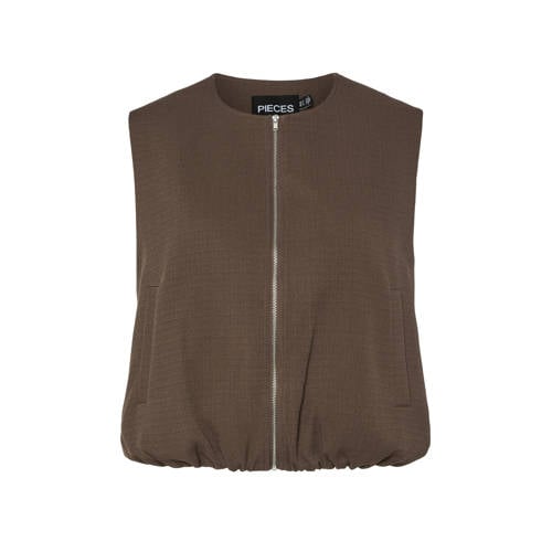PIECES gilet bruin afbeelding