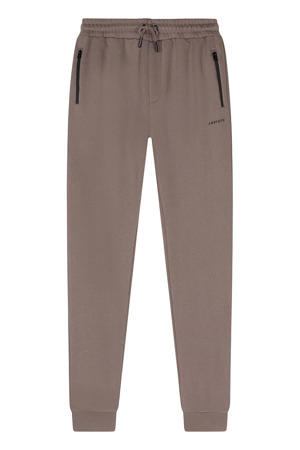 tapered joggingbroek taupe