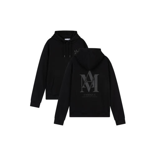 Ambique hoodie met backprint zwart afbeelding