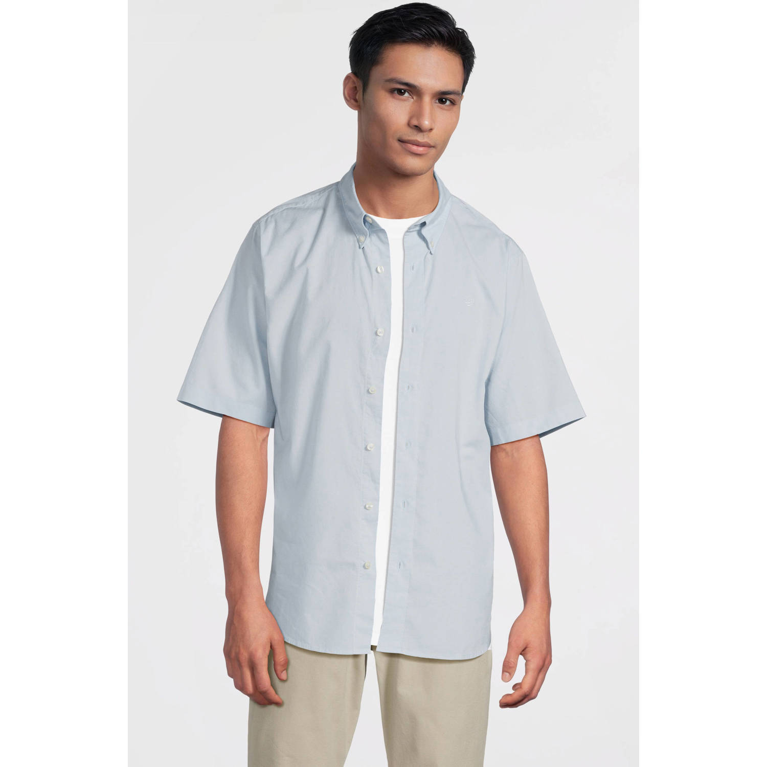 Timberland casual overhemd lichtblauw
