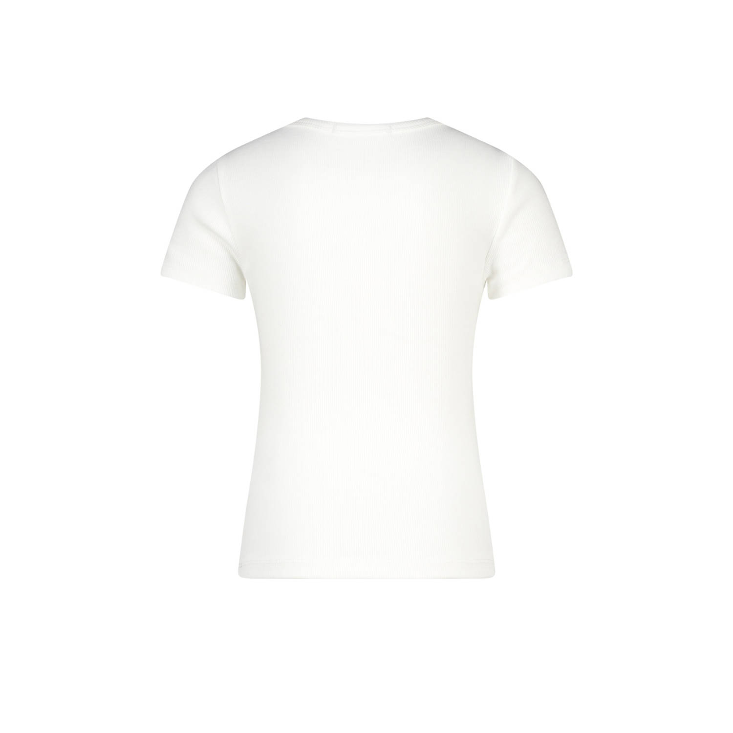 America Today T-shirt wit rib gebreid