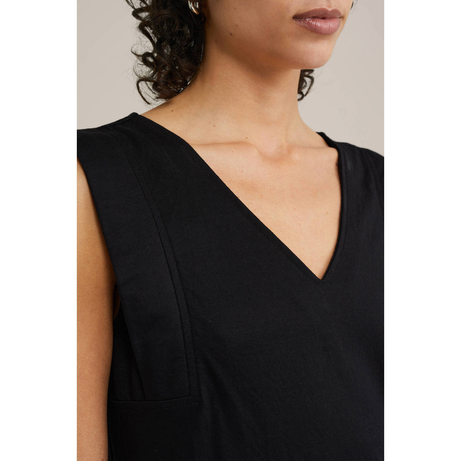 WE Fashion zomerjurk zwart