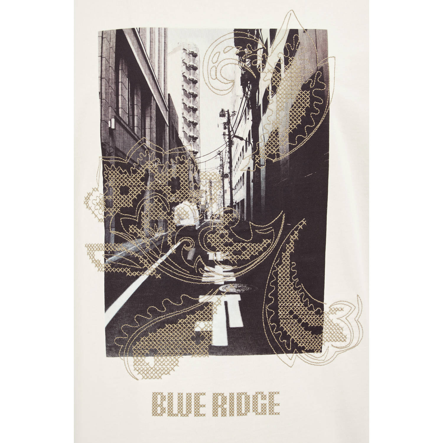 WE Fashion Blue Ridge T-shirt ecru