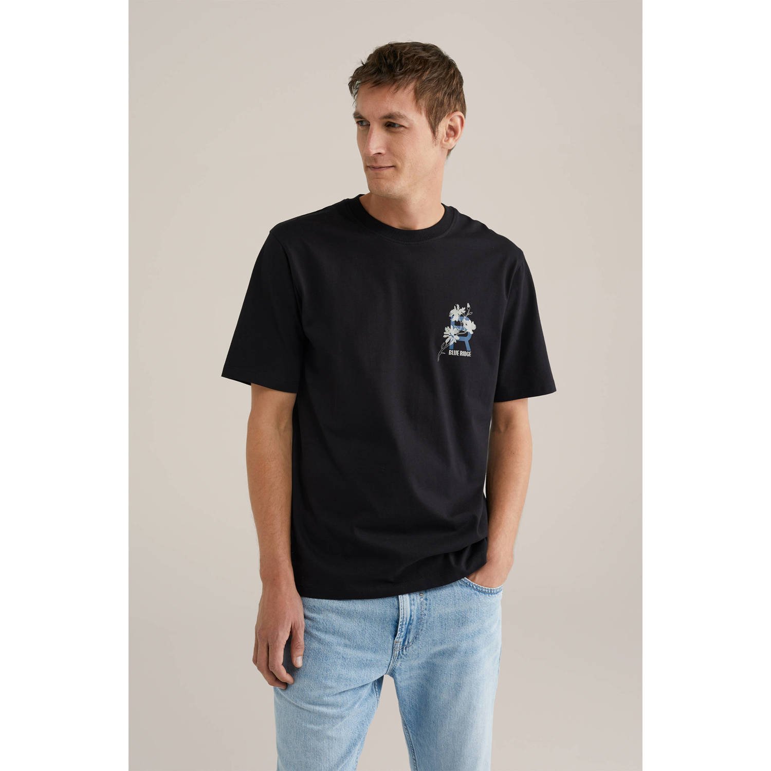 WE Fashion T-shirt zwart