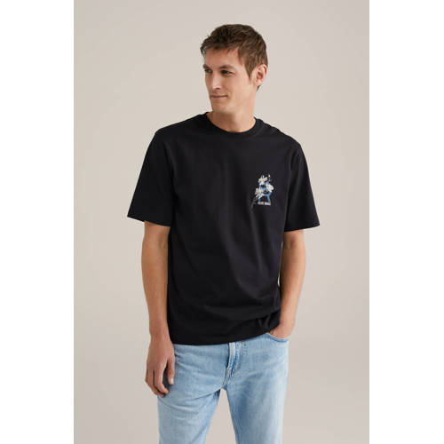 WE Fashion Blue Ridge T-shirt zwart afbeelding