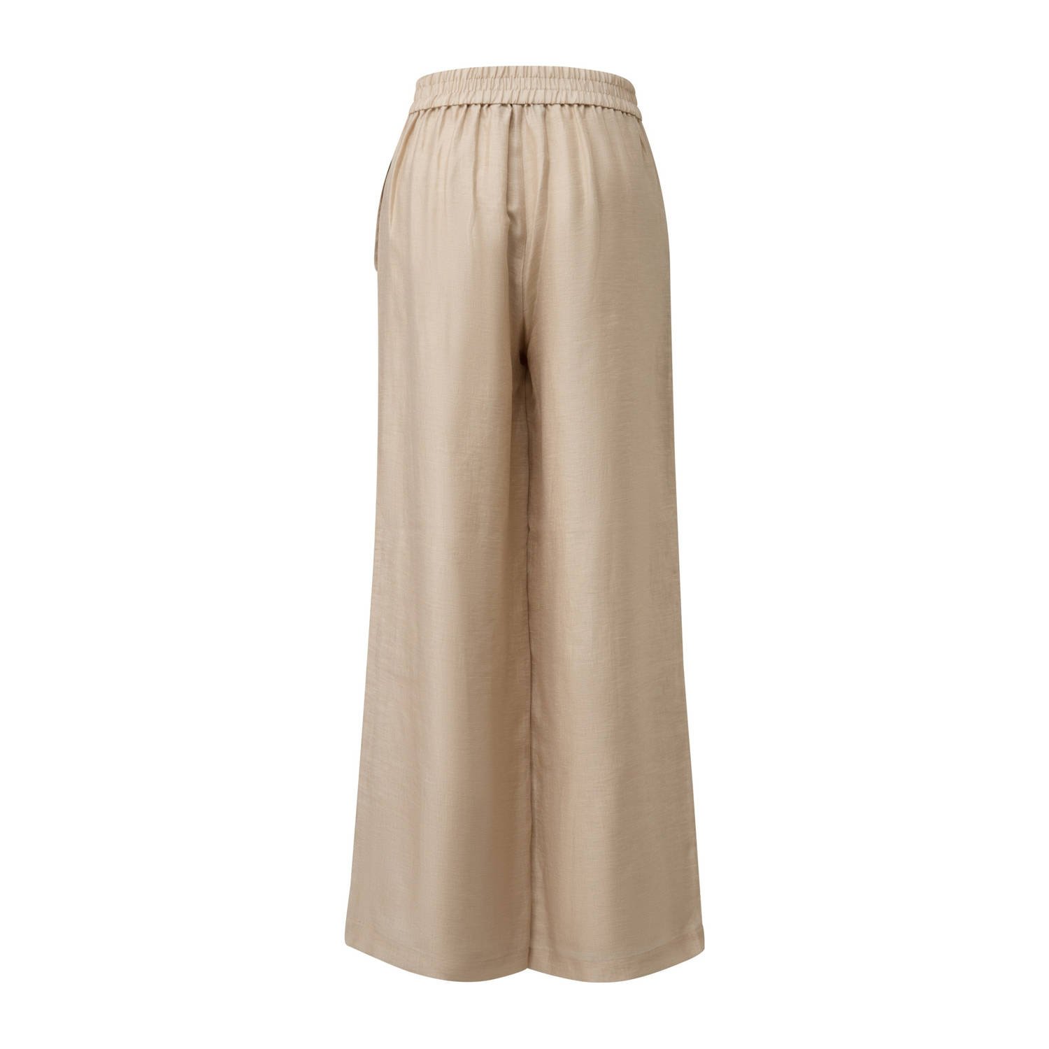 s.Oliver BLACK LABEL wide leg regular waist broek beige