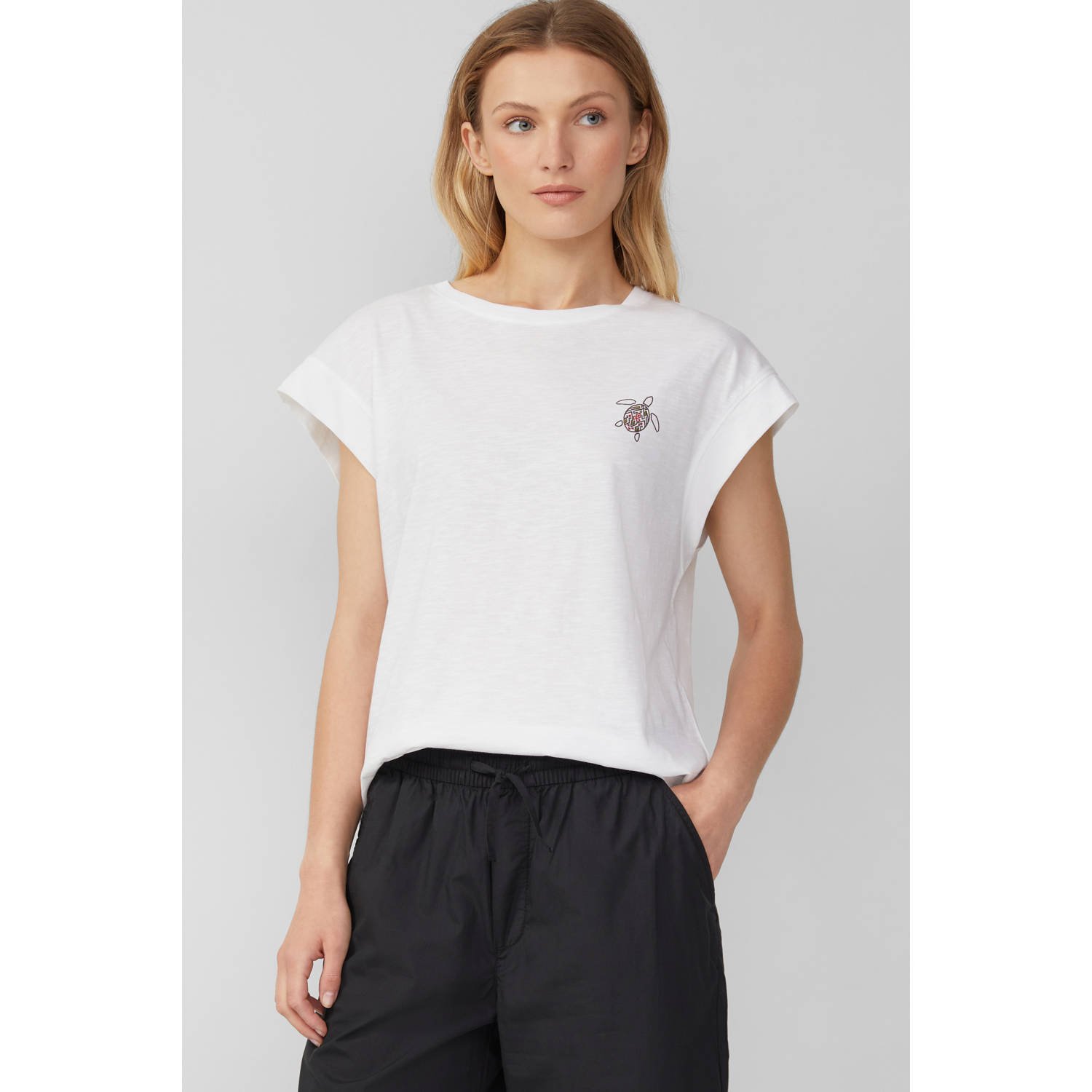 S.Oliver RED LABEL Regular fit T-shirt van puur katoen