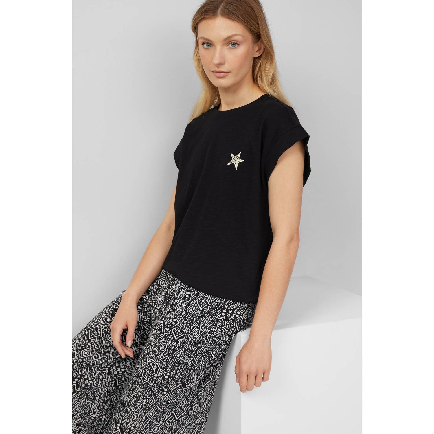 s.Oliver top zwart