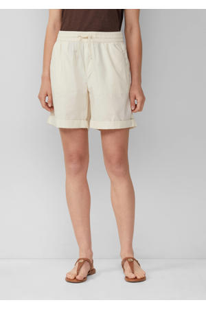 straight regular waist casual short ecru
