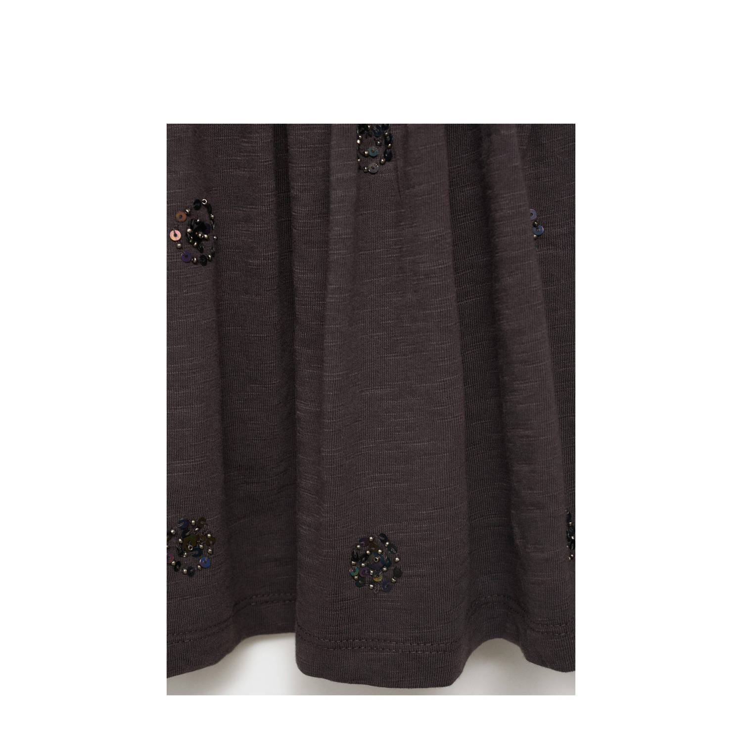 MANGO TEEN mouwloze top antraciet met pailletten