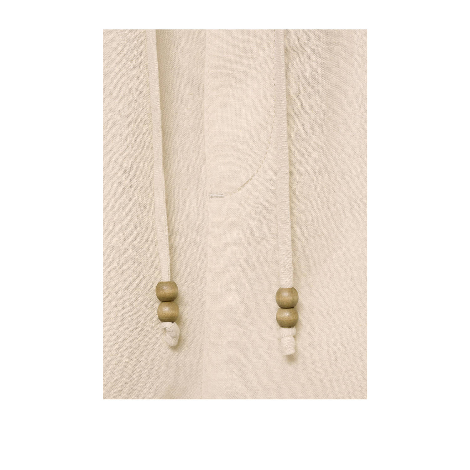 Mango linnen wide leg regular waist casual short beige