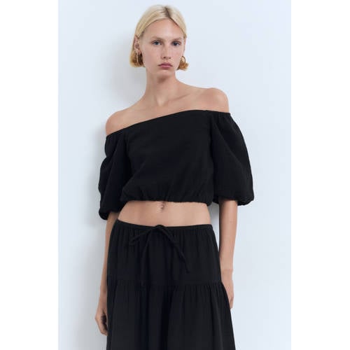 Mango top zwart afbeelding