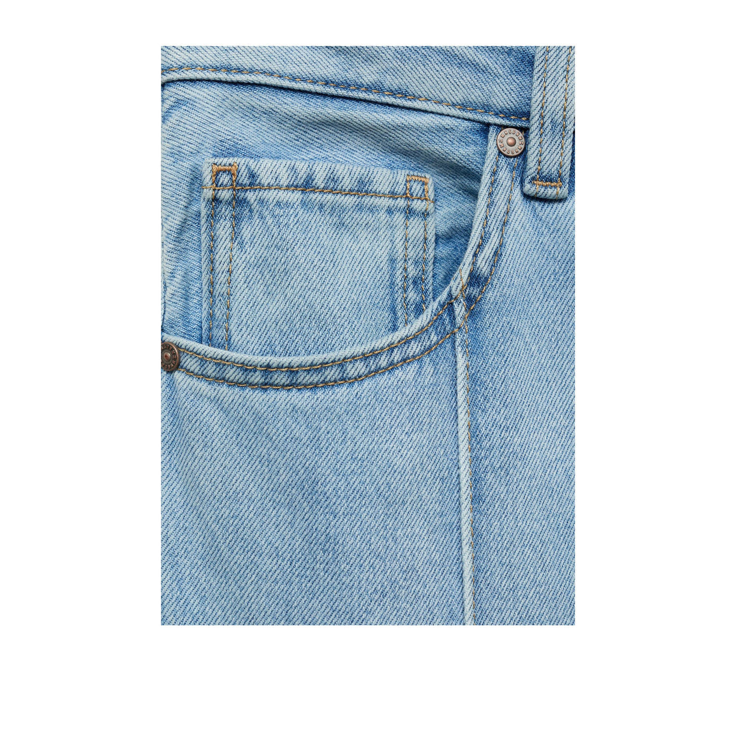 Mango wide leg jeans light blue denim
