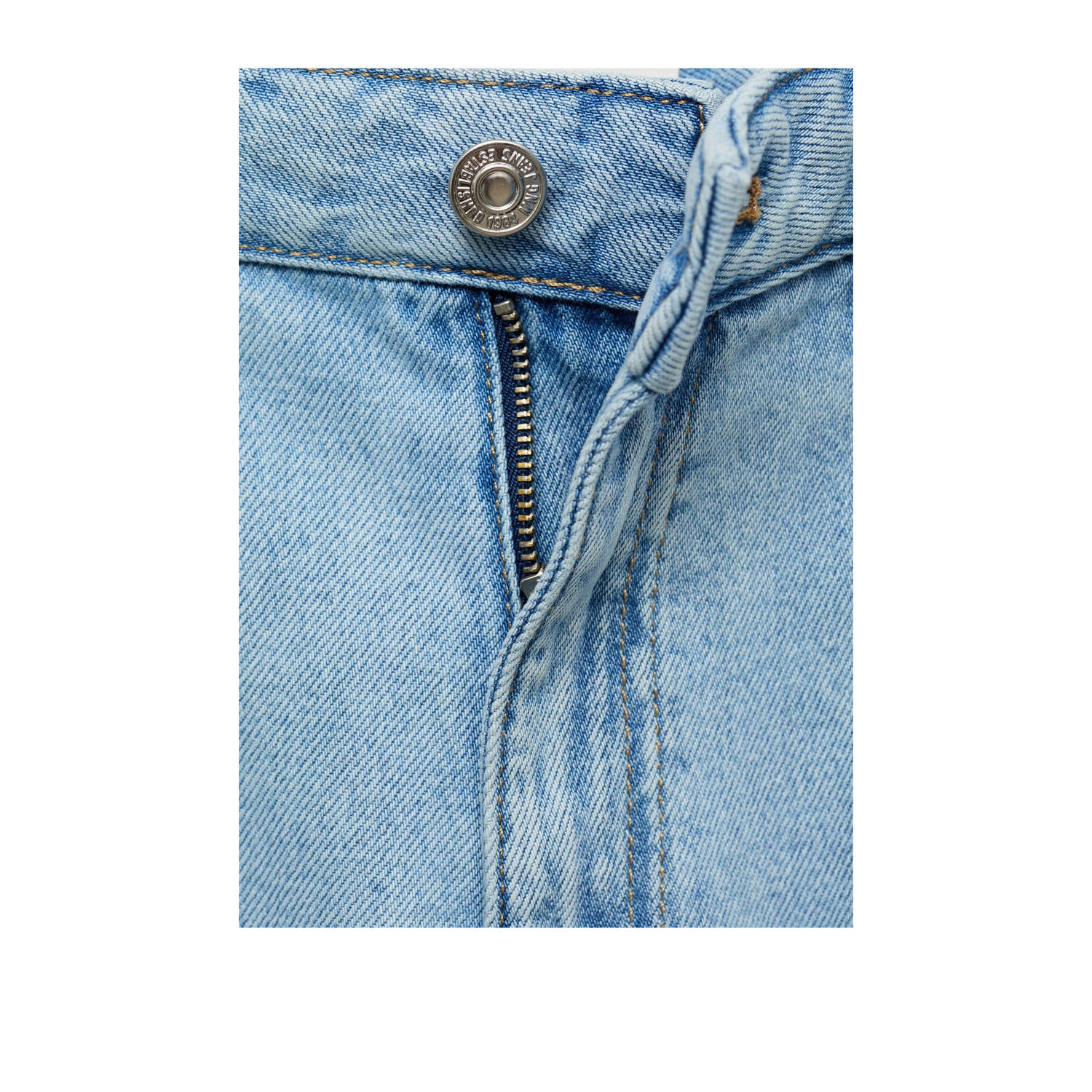 Mango wide leg jeans light blue denim