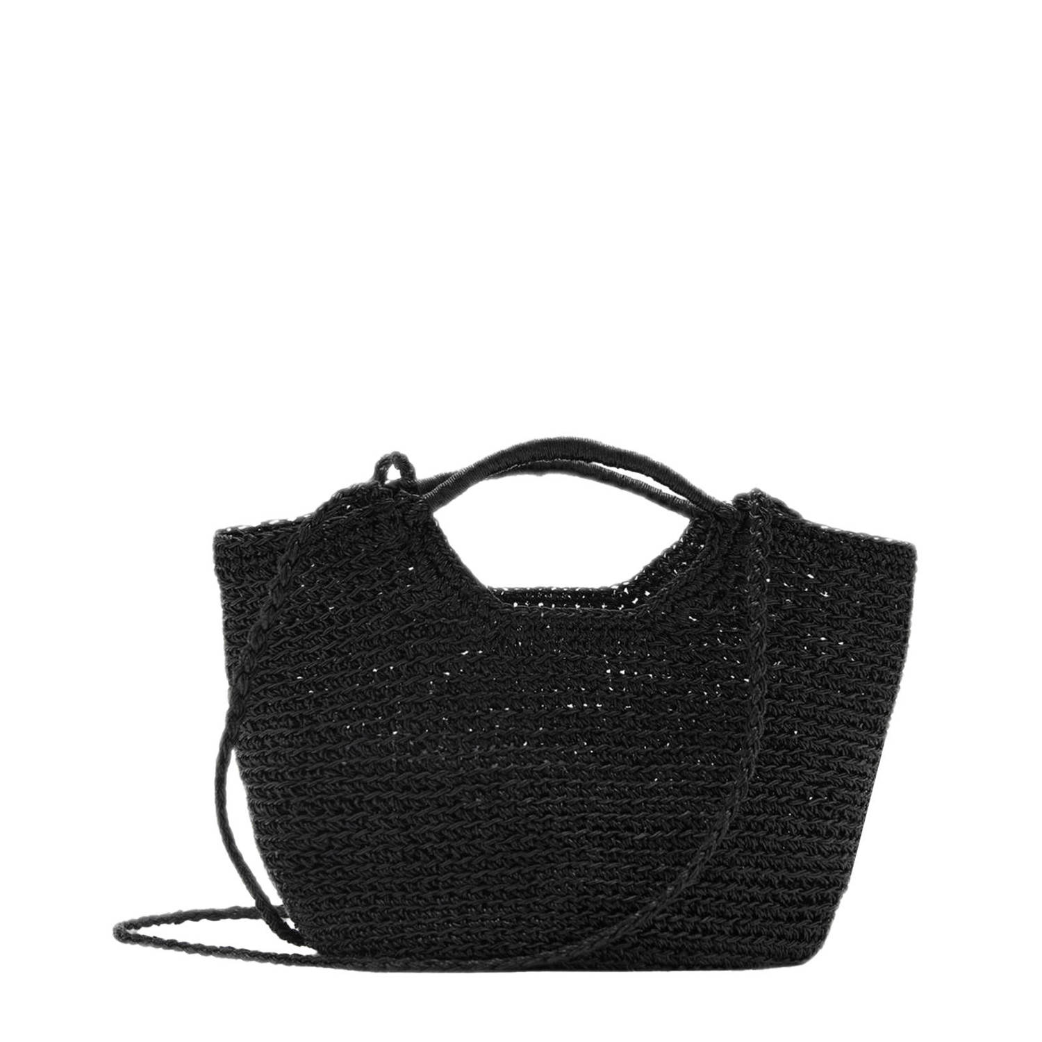 Mango mini handtas zwart