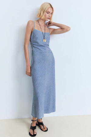 zomerjurk blauw