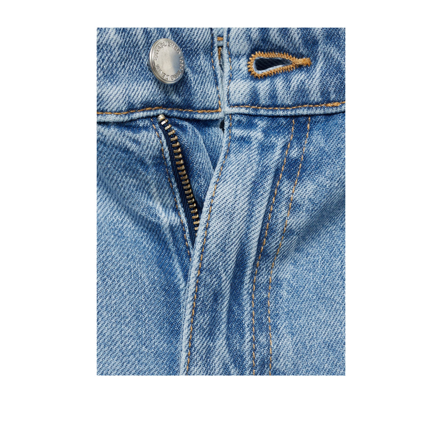 Mango high waist wide leg jeans medium blue denim