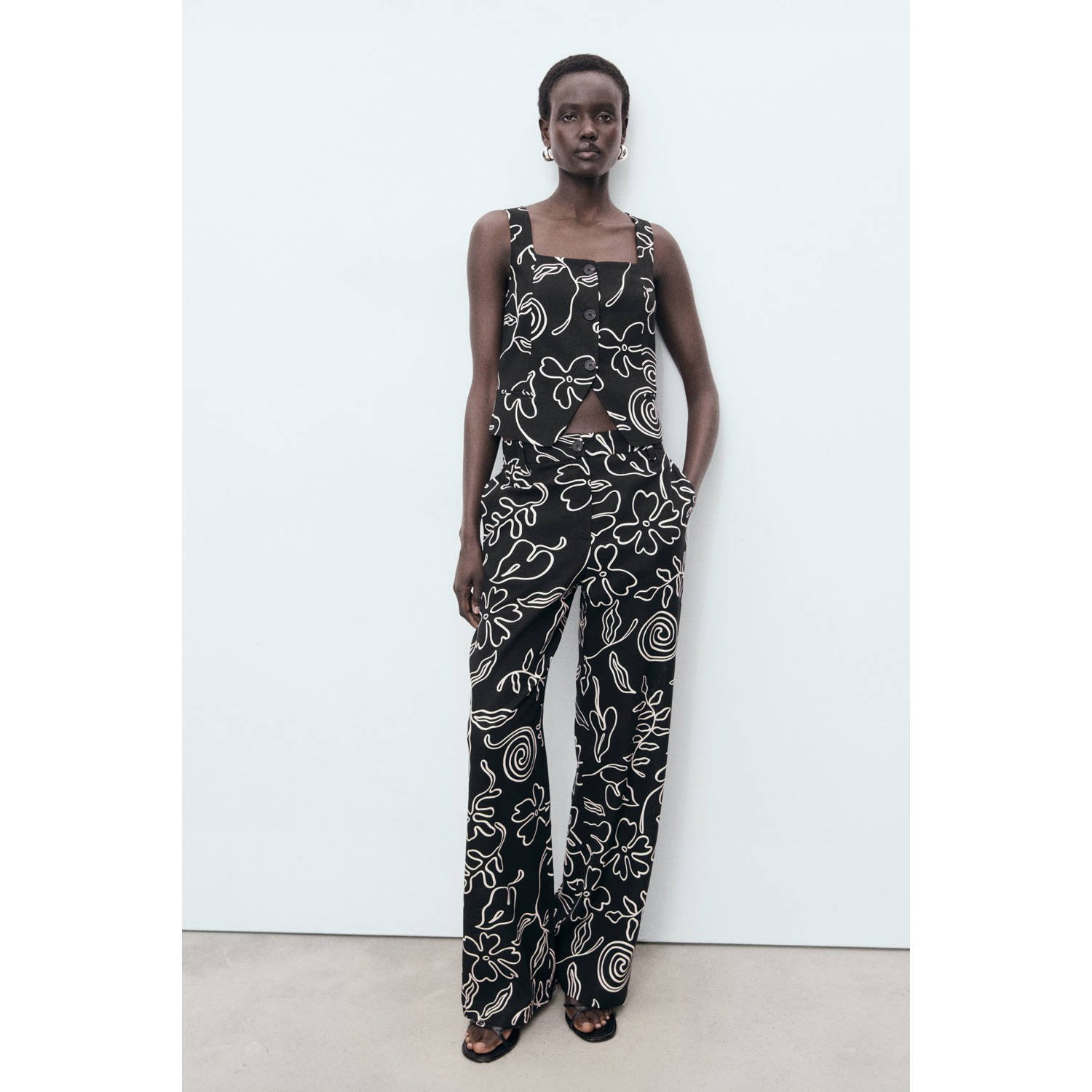 Mango gilet zwart