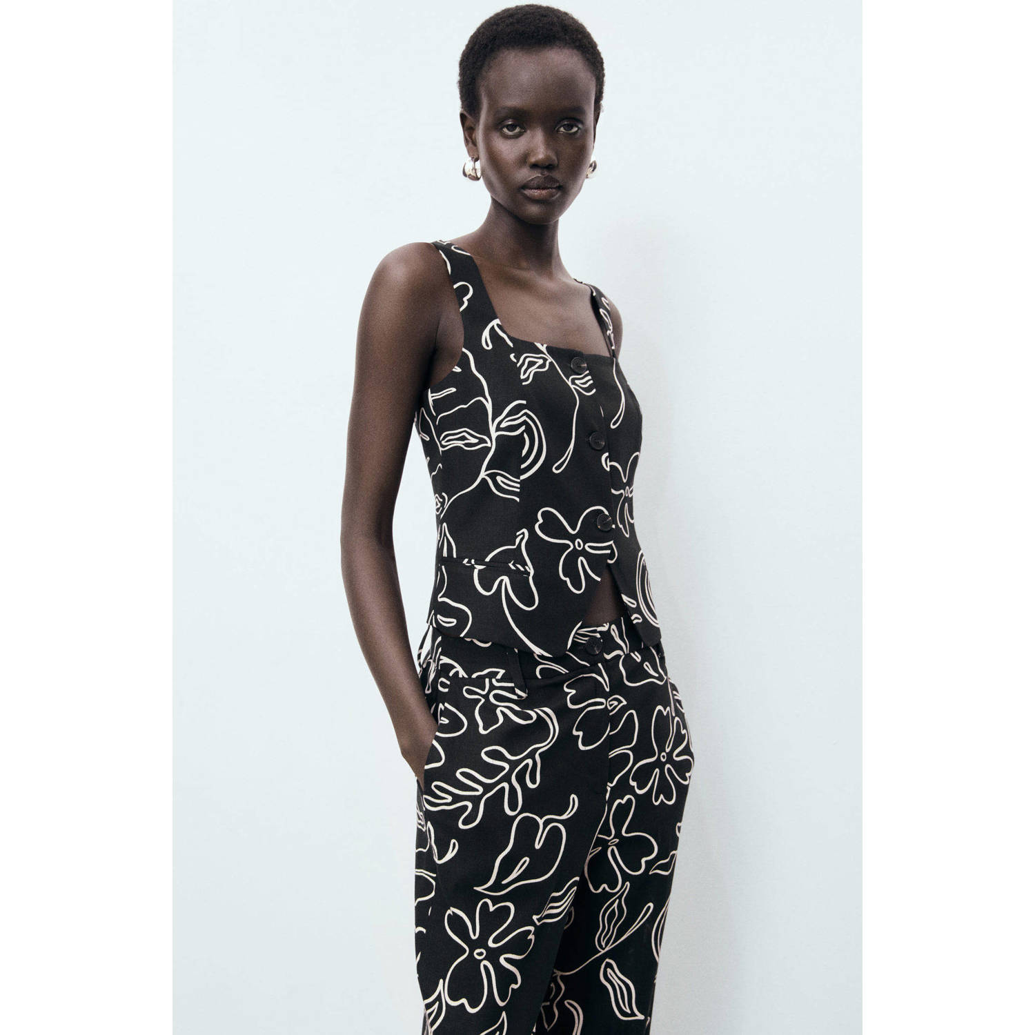 Mango gilet zwart