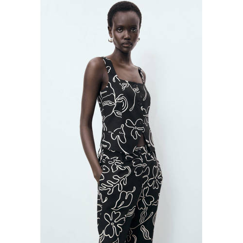 Mango gilet zwart afbeelding