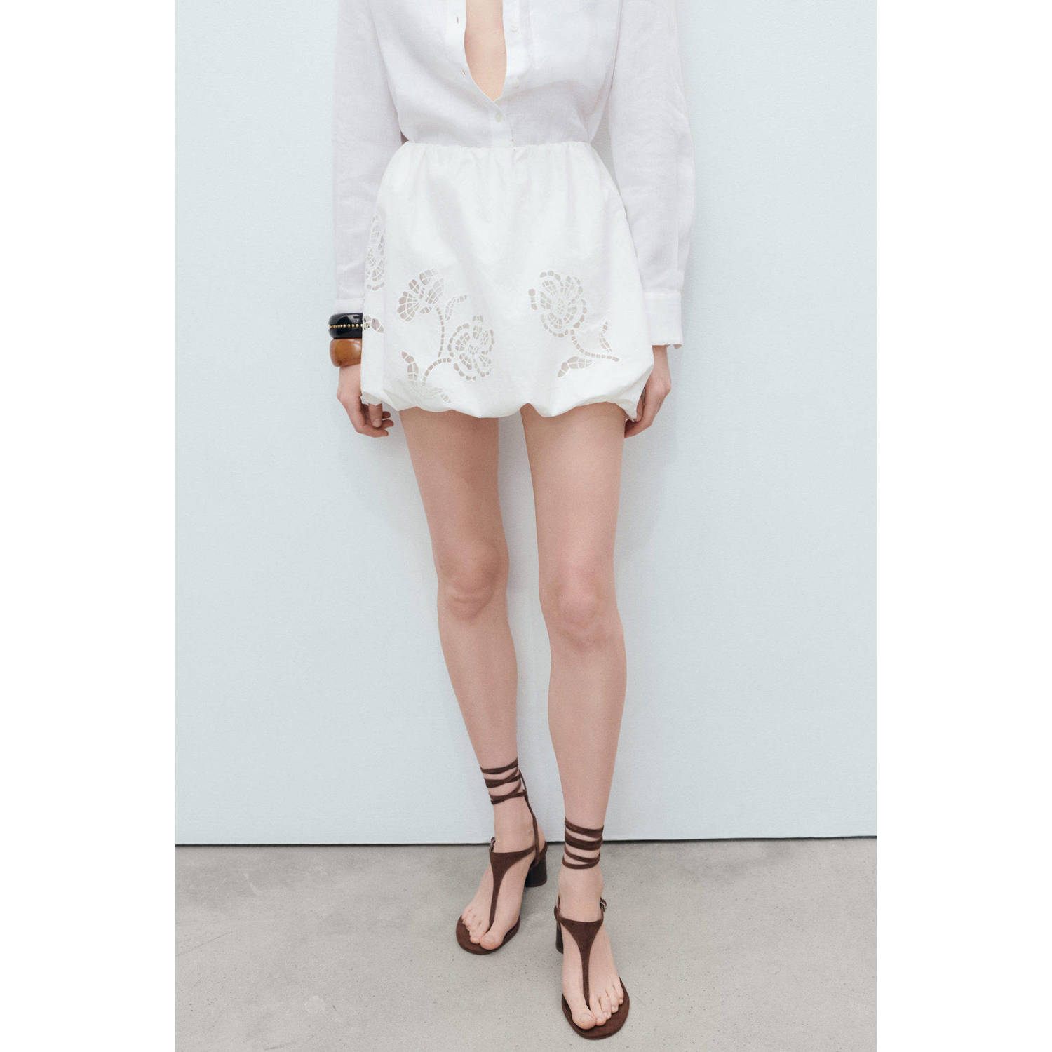 Mango mini rok wit
